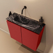 MONDIAZ TURE-DLUX 60cm toiletmeubel Fire. EDEN wastafel Lava positie links. Zonder kraangat. SW1103773