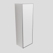 MONDIAZ Lagom Badkamerkast - 90cm - opbouw - linksdraaiend - Solid surface Talc SW408857