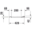 Duravit Starck 1 WC-zitting 45.3x42x4.2cm met softclose met quickrelease Kunststof wit Glanzend 0290305