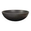 Saniclass Glad (dunne rand) opbouwwaskom 42x42x14cm zonder overloop rond natuursteen Basalt SW17529