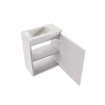 MONDIAZ TURE-DLUX 40cm toiletmeubel Cale. EDEN wastafel Ostra positie links. Met 1 kraangat. SW1104725