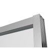 Saniclass Neptune Zijwand - 90x200cm - helder 8mm glas - gepolijst zilver SW491394