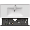 Duravit D-Neo meubelset m. wastafelonderbouwkast m. 2 laden m. softclose 100x20x48cm incl. wastafel wit mat SW641973