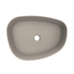 Arcqua Rocker waskom - opbouw - organisch links - 50x37cm - mat klei SW1209133