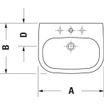 Duravit D-code wastafel 60 cm wit 0315102