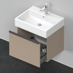 Duravit D-Neo wastafelonderkast 58.4x44x44.2cm 1 lade Linnen Mat SW640802