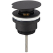 Wiesbaden Caral draaiwaste afvoerplug 5/4" mat zwart SW102852