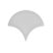 By Goof Escama wandtegel - 13.4x15cm - 7mm - Visschub - Wit glans SW647616