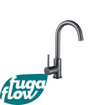 FugaFlow Eccelente Sobrado Badkamer wastafelkraan - hoog - draaibare uitloop - Gunmetal PVD SW1123517