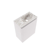 MONDIAZ TURE-DLUX 40cm toiletmeubel Cale. EDEN wastafel Glace positie rechts. Met 1 kraangat. SW1103158