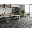 STN Ceramica wand- en vloertegel - 59.5x59.5cm - 9.5mm - gerectificeerd - Terrazzo - Zwart SW857381