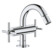 GROHE Atrio 1-gats bidetkraan M-size met afvoerplug met kruisgrepen chroom SW225244