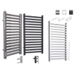 Sanicare Qubic designradiator 126.4 x60cm zwart mat TWEEDEKANS OUT10540