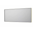 INK SP32 spiegel - 180x4x80cm rechthoek in stalen kader incl indir LED - verwarming - color changing - dimbaar en schakelaar - mat zwart SW955812