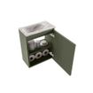 MONDIAZ TURE-DLUX 40cm toiletmeubel Army. EDEN wastafel Glace positie links. Zonder kraangat. SW1103148