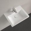 Villeroy & Boch Subway 3.0 fontein 50x40x14.5cm met 1 kraangat en overloopgat Stone Wit Ceramic+ SW701527