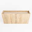 Mondiaz FOWY fonteinonderkast - 100x22x50cm - 2 deuren - push to open - softclose - Washed Oak SW1016882