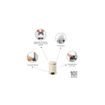 Brabantia NewIcon Pedaalemmer - 3 liter - kunststof binnenemmer - soft beige SW767521