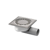 Van den Berg RVS vloerput zij en onderuitlaat 50mm 15x15cm OUTLETSTORE STORE31586