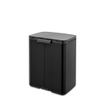 Brabantia Bo Afvalemmer - 12 liter - kunstof binnenemmer - matt black SW1026535