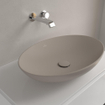Villeroy & Boch Loop & Friends Opzetwastafel - 62 x 42 x 12 cm - Almond CeramicPlus - met overloop SW644129