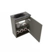 MONDIAZ TURE-DLUX 40cm toiletmeubel Smoke. EDEN wastafel Lava positie links. Met 1 kraangat. SW1104095