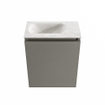 MONDIAZ TURE-DLUX 40cm toiletmeubel Smoke. EDEN wastafel Ostra positie links. Zonder kraangat. SW1105125