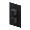 Adema Alcedo inbouw thermostatische douchekraan - vierkant - zwart mat SW377848
