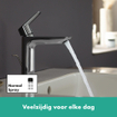 Hansgrohe Logis wastafelkraan 121 met waste chroom SW651360