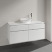 Villeroy & Boch Legato wastafelonderkast 120x55cm 4 lades Glans wit OUTLET STORE19894