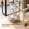 Umbra Bellwood serveertrolley 53x44x80cm Staal Wit/naturel SW719980