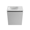 MONDIAZ TURE-DLUX 40cm toiletmeubel Plata. EDEN wastafel Opalo positie links. Zonder kraangat. SW1104490
