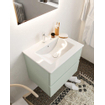 MONDIAZ VICA Badkamermeubelset - 60cm - 2 lades - wasbak Denia midden - 1 kraangat - solid surface greey SW410801