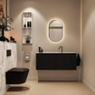 MONDIAZ TURE-DLUX 120cm toiletmeubel Urban. EDEN wastafel Glace positie midden. Met 1 kraangat. SW1103142