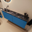 MONDIAZ TURE-DLUX 120cm toiletmeubel Jeans. EDEN wastafel Lava positie links. Zonder kraangat. SW1103905
