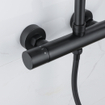 Adema Sparkle 2.0 regendoucheset met thermostaat hoofddouche 30cm handdouche 3 standen zwart 110cm OUTLETSTORE STORE32499