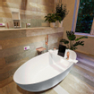 MONDIAZ FLOAT Vrijstaand bad - 170x80cm - kleur Plata / Talc SW1015112