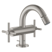 GROHE Atrio 1-gats bidetkraan M-size met waste met kruisgrepen supersteel SW224910