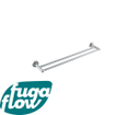 FugaFlow Eccelente Acces Handdoekhouder - dubbel - rond - geborsteld RVS PVD SW1123212