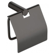 Wiesbaden Ida toiletrolhouder met klep Gunmetal SHOWROOMMODEL SHOW22736