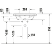 Duravit D-Neo wastafel met wondergliss 65x48x16.5cm 1 kraangat rechthoek Keramiek Wit SW640401