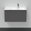 Duravit D-Neo wastafelonderkast 81x44x46.2cm 1 lade Grafiet Mat SW640815