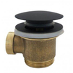 Wiesbaden Caral clickwaste afvoerplug vrijstaand bad 1 1/2" mat zwart SW523778