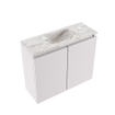 MONDIAZ TURE-DLUX 60cm toiletmeubel Cale. EDEN wastafel Glace positie midden. Zonder kraangat. SW1103215