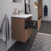 Duravit D-Neo meubelset m. wastafelonderbouwkast m. 2 laden m. softclose 65x20x48cm incl. wastafel wit mat SW641977