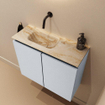 MONDIAZ TURE-DLUX 60cm toiletmeubel Clay. EDEN wastafel Frappe positie links. Zonder kraangat. SW1102684