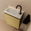 MONDIAZ TURE-DLUX 40cm toiletmeubel Oro. EDEN wastafel Opalo positie links. Met 1 kraangat. SW1104449