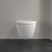 Villeroy & Boch Subway 3.0 Toiletset - zonder spoelrand - diepspoel - inbouwreservoir - twistflush - bedieningsplaat zwart mat - zitting softclose & quickrelease - ceramic+ stone white SW956296