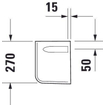 Duravit D Code sifonkap voor fontein 45cm wit 0315111