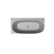 Riho Phatos Halfvrijstaand bad - 170x80cm - hoek links - acryl - mat stone grey (grijs) SW1185384